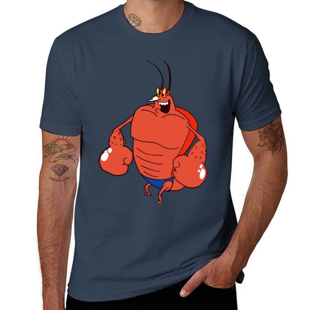 Larry The Lobster T-Shirt cotton t shirts high quality t shirts for man slim fit cotton t shirts man 100% T-Shirt