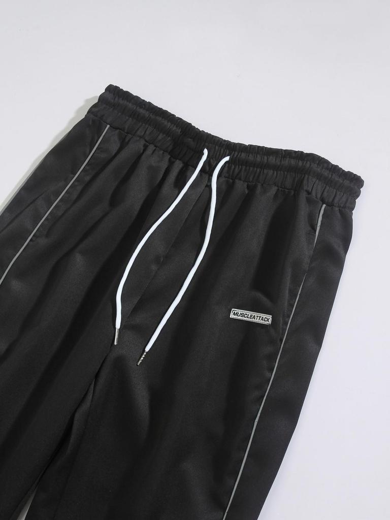 Men's Retro European High Street Trend Joggers - Autumn Casual Woven Pants