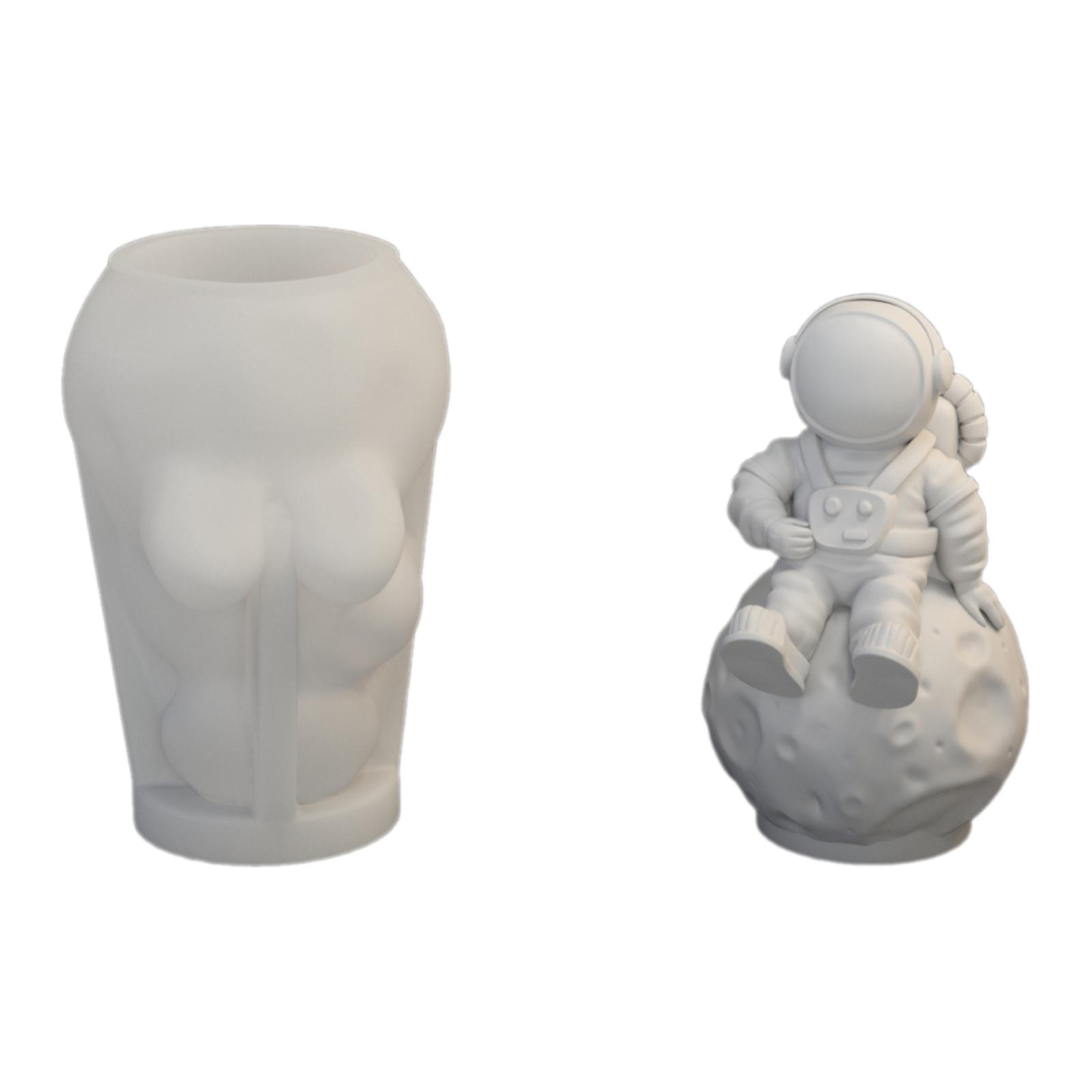 

Силиконовая форма для фигурки Луны и космоса, простая в использовании силиконовая форма для изготовления космонавтических поделок, украшение для стола 12