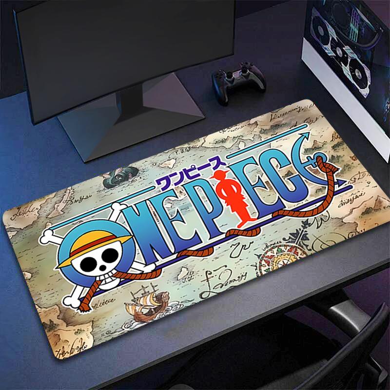 Mouse Pad One Piece Anime Large Rubber Pc Computer Gaming Accessories Mousepad Durable Desk Mat Locking Edge Gamer Carpet