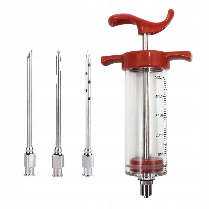 Stainless Steel Spice Syringe Marinade Injector Flavor Syringe Cooking Meat
