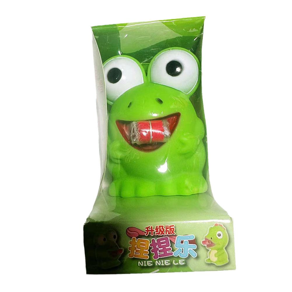Pinch Frog Dinosaur Sticking Tongue Out Relieve Stress Creative Children Christmas For Kids Gif X8B2