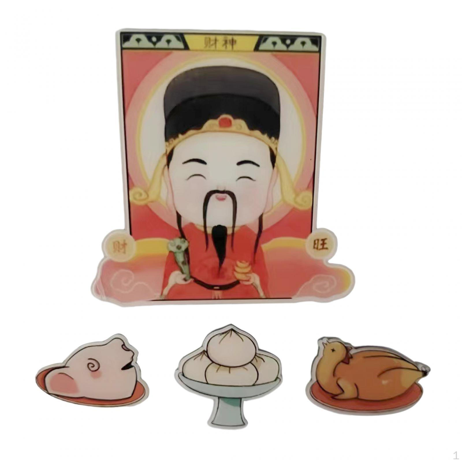 

Поклонение магниты на холодильник весело украшение китайского года для офисной доски Style C