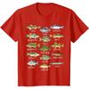 Kids Fish Species Biology Types of Freshwater Fish Fishing T-Shirt