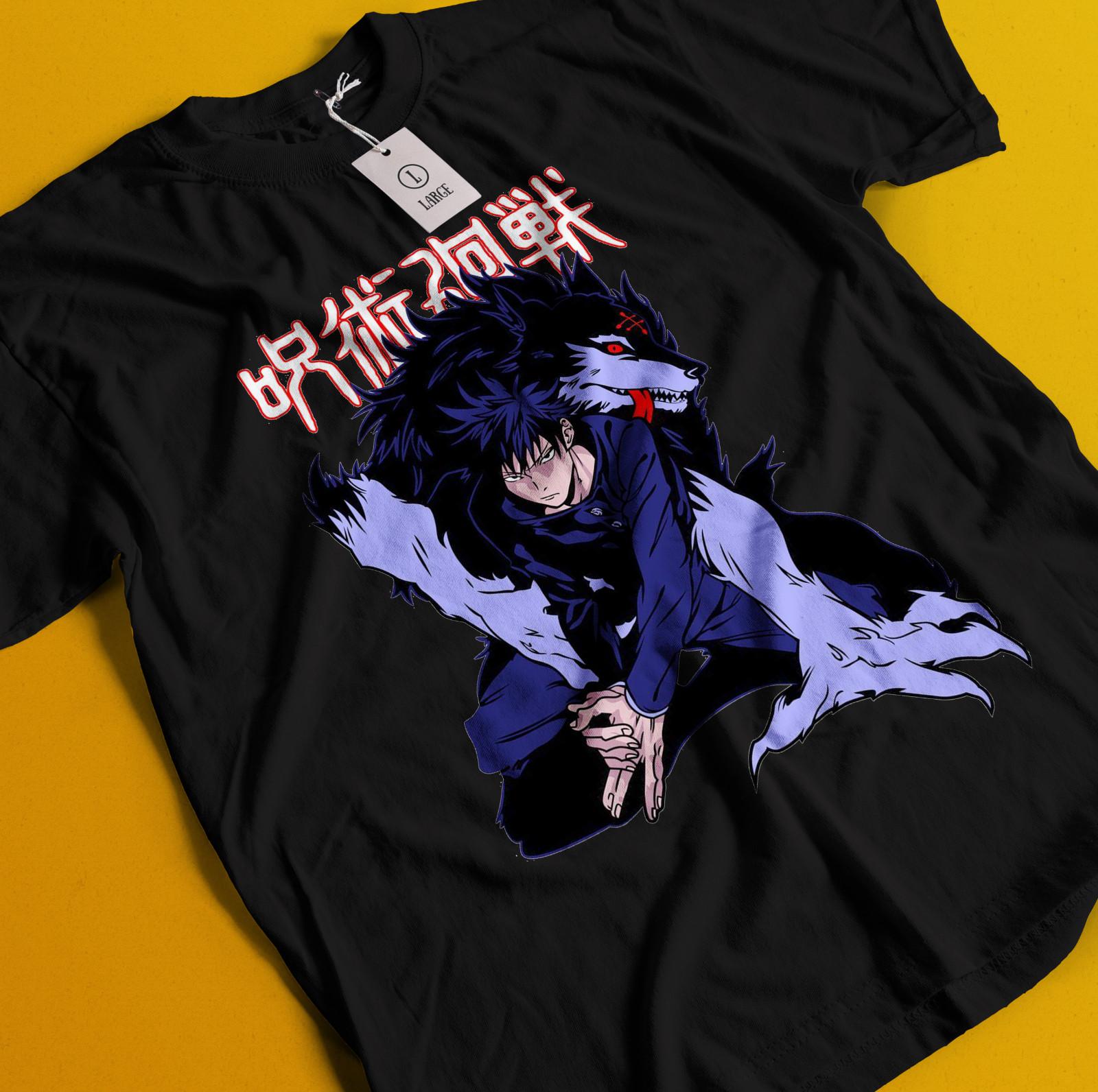 

Футболка Мегуми Jujutsu Kaisen Футболка Махорага Годзё Сатору Футболка Мужская Женская Футболки Топ Сукуна Тодзи Маки M