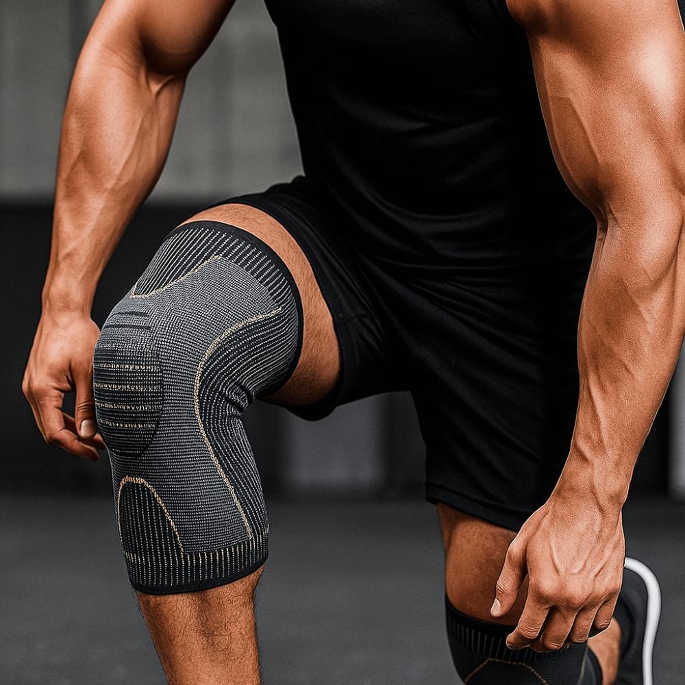 Breathable Patella Protect Band Fiber Badminton Knee Brace Running Knee Brace  Jumper