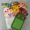 8Pcs Cartoon Animal Sensory Mat Educational Animal Textured Learning Pad Toddlers Boys Girls Anxiety Stress Relief Calming Touch Rug Fidget Toy