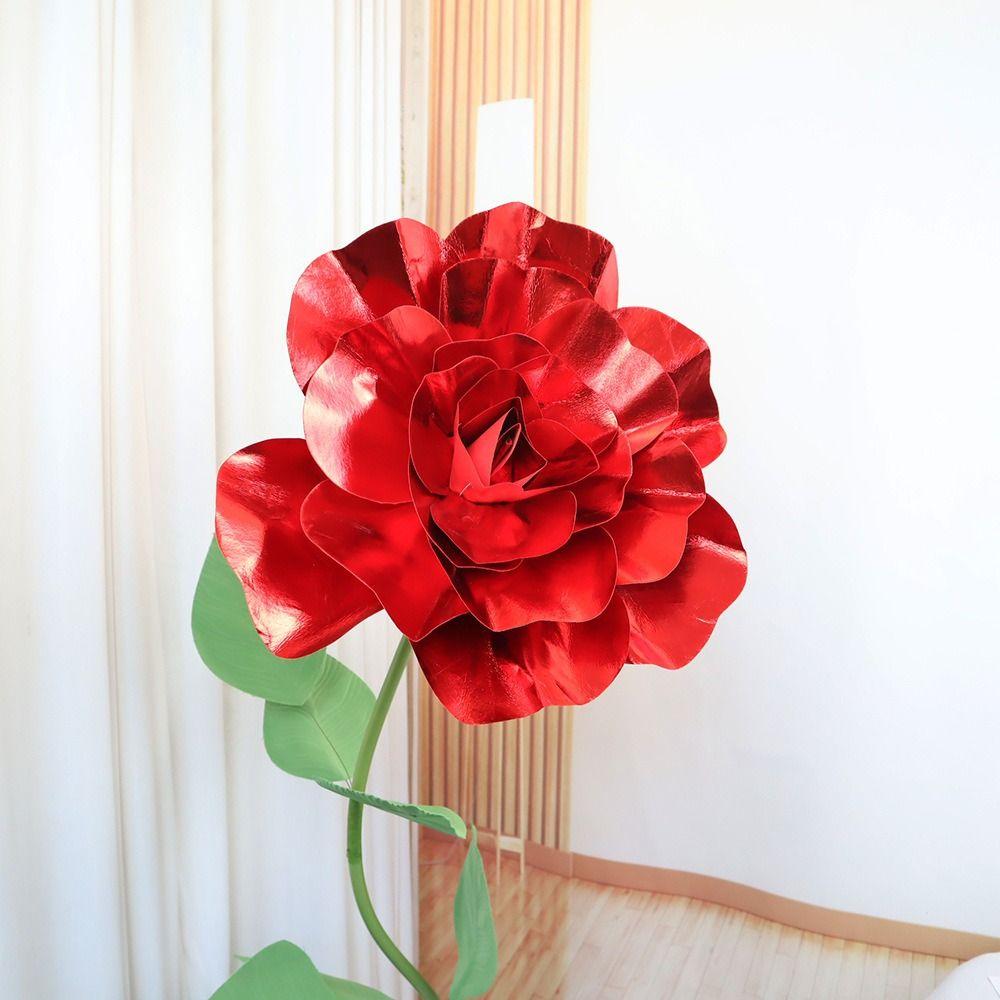 Fashion Fake Foam Rose 30/40/50cm Artificial Flowers New Giant Rose Flower Head