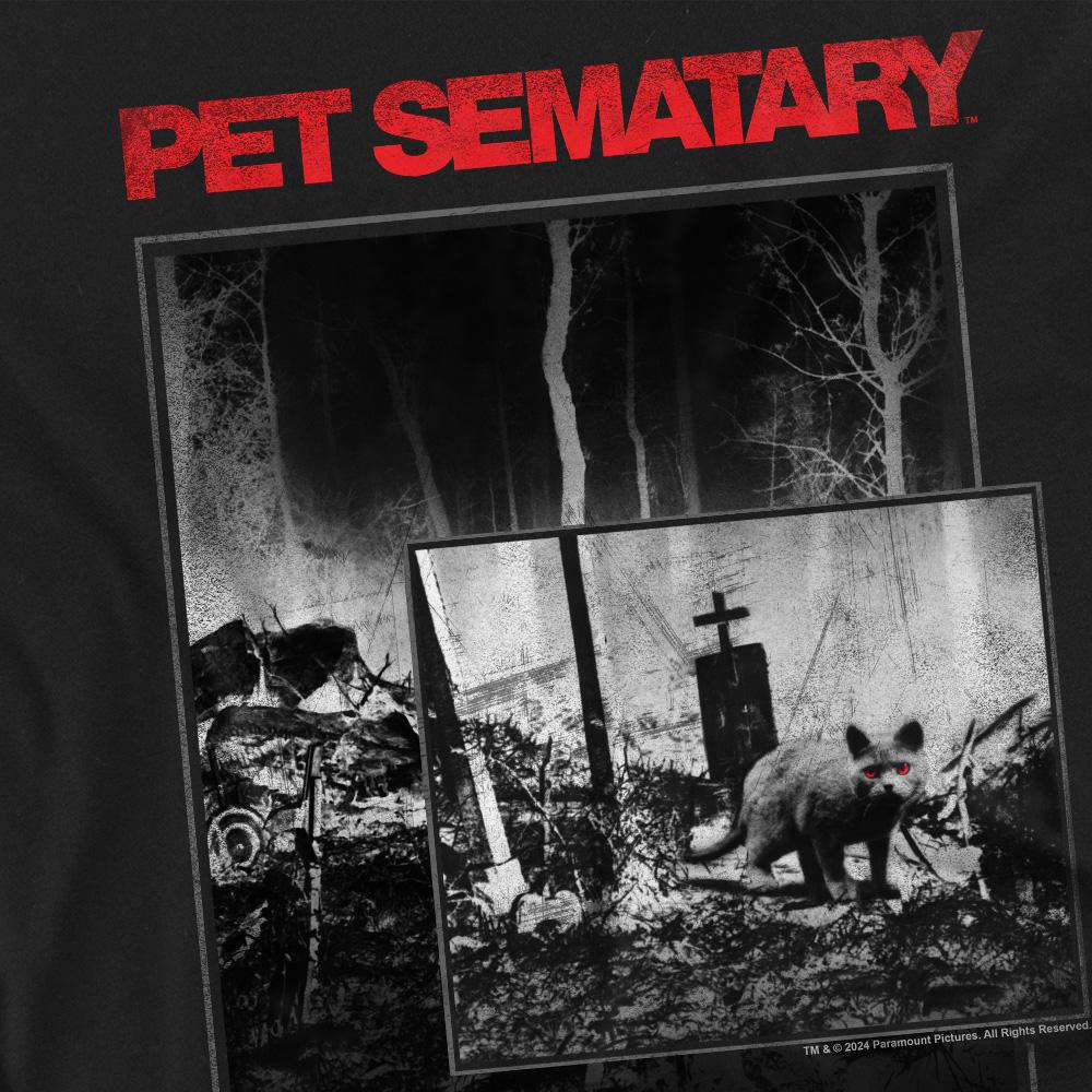 Pet Sematary Mens Cat Poster T-Shirt