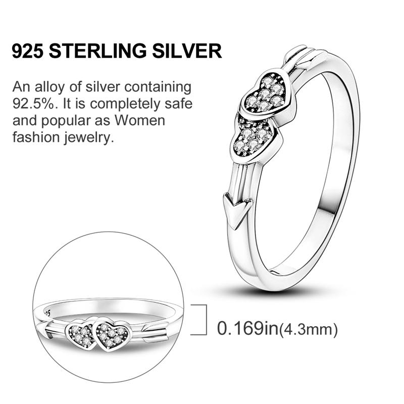 

Original 925 Sterling Silver Ring Colorful Diamonds Cubic Zircon Finger Ring for Women Jewelry Wedding Engagement Birthday Gift 6