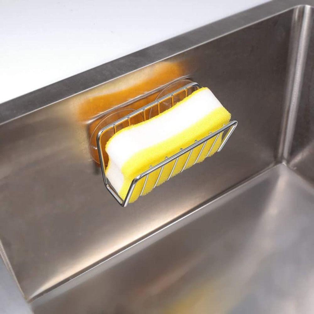 6 Colors Sink Shelving No-punch Sink Sponge Holder High quality Drain Storage Shelf  Kitchen