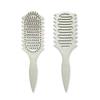 TEMU Cross-Border Curly Hollow Hairdressing Comb - Wheat Straw Bounce Hair Comb
