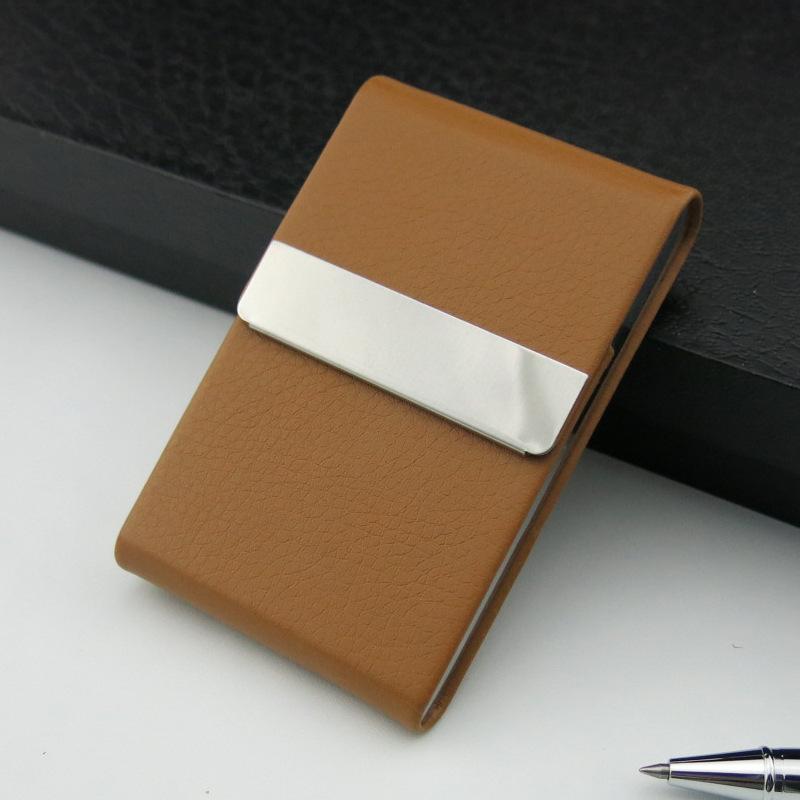 Business Fashionable Cigarette Box Portable 7 pack Leather flip up Smoking Holder Cigarette case Women Men Birthday gift
