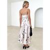 IHUASU Spring and Summer Women's Small Fresh Floral Halter Dress Slim