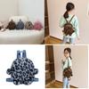Stylish Plush Leopard Print Mini Backpack For Kids Perfect For Boys And Girls