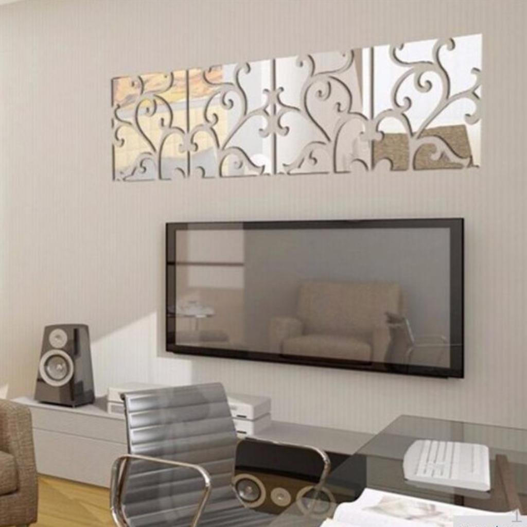 2 3D Mirror Acrylic Wall Sticker