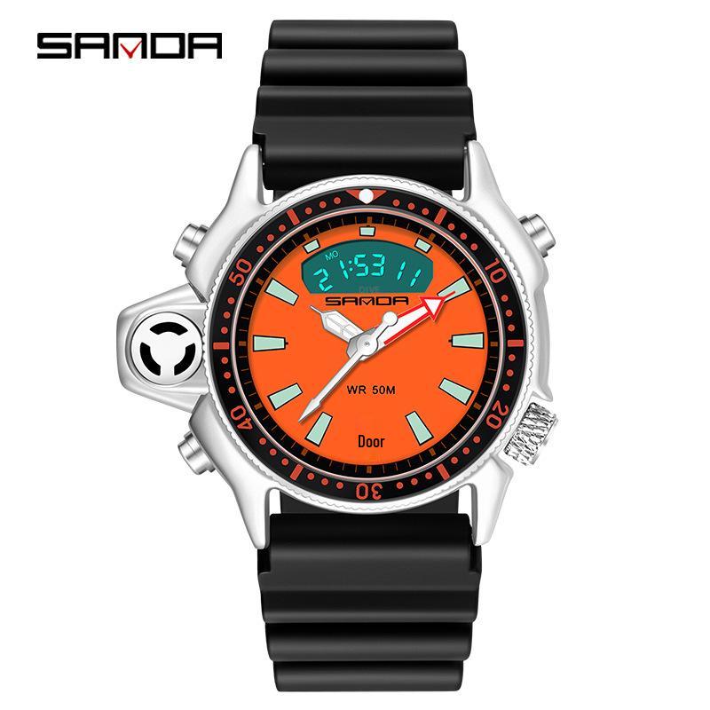 SANDA Teen Outdoor Multifunctional Sports Watch with Timer and Calendar