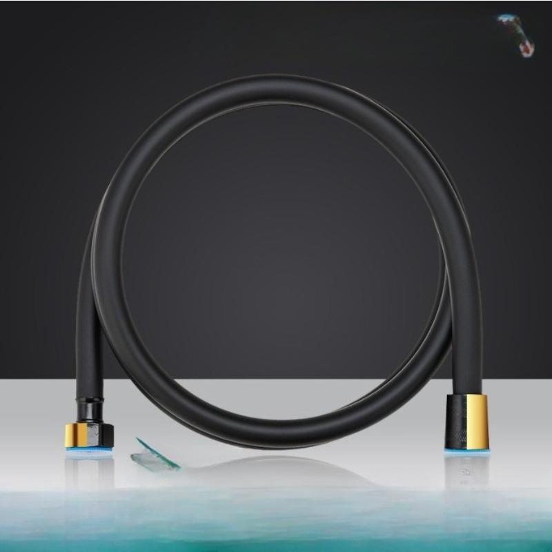 

Душевая лейка ПВХ гибкий шланг, Взрывозащищенная душевая водяная труба, Бытовая ванная комната, Туалет Цветная насадка Гибкий шланг чёрный