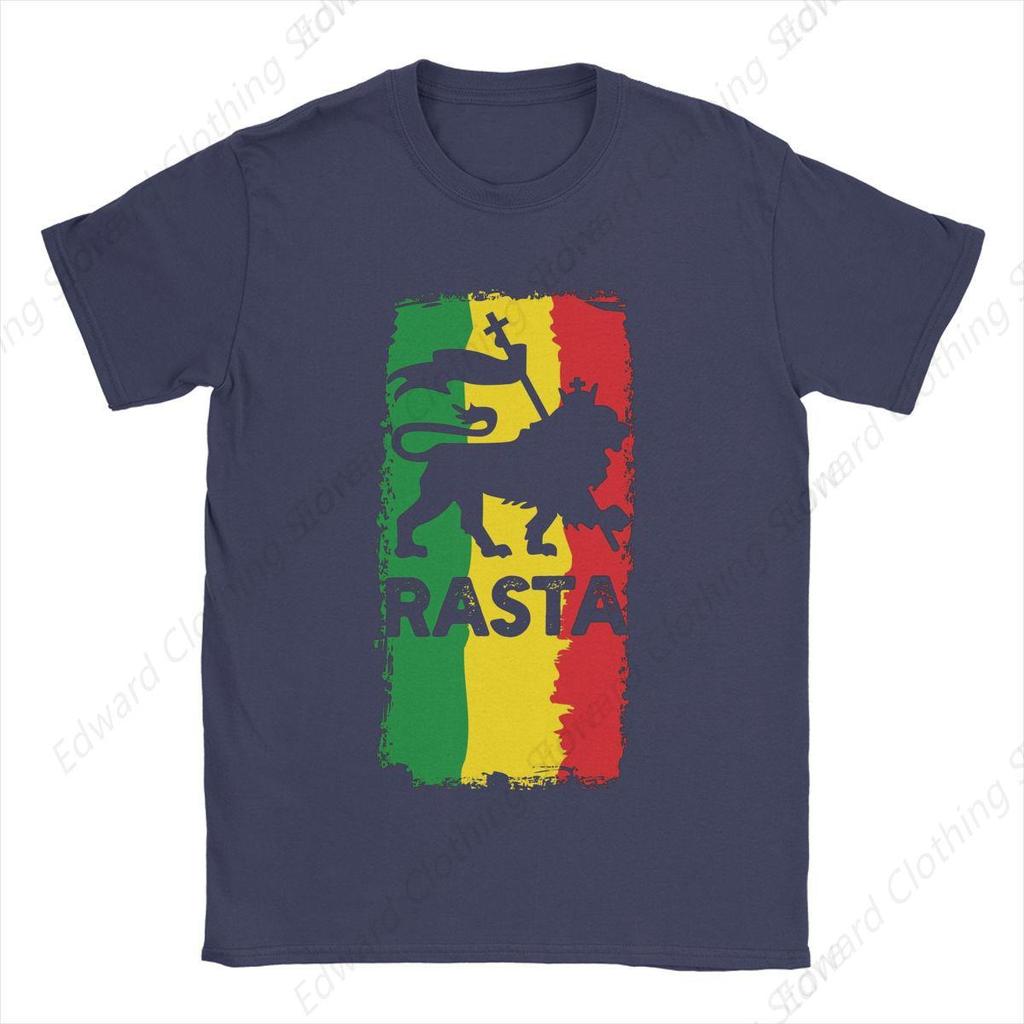 Summer Rastafari Rasta Lion Of Judah for Men Women T Shirt Outfits Unique Tees TShirts Pure Cotton Graphic Printing Clothing