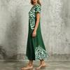 YYFS Women's Fashion Summer Spring Short Sleeve V-Neck Loose Waistlinet Casual Dresses