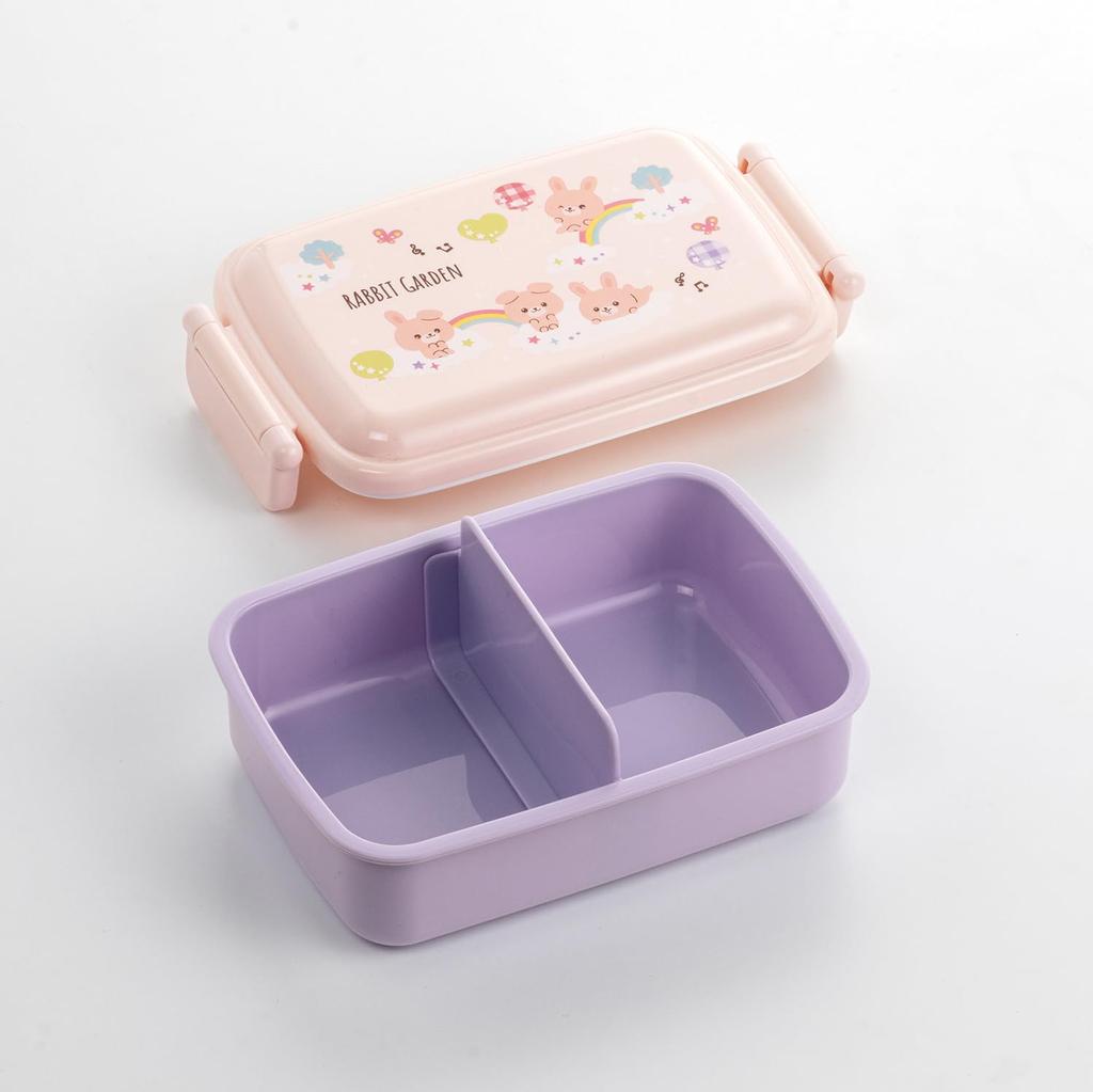 Skater Lunch with a Soft Single Made In Rabbit for Girls Children's Box, 450ml, Dome-Shaped Lid, Tier, Japan, Garden, (RBF3ANAG-A)