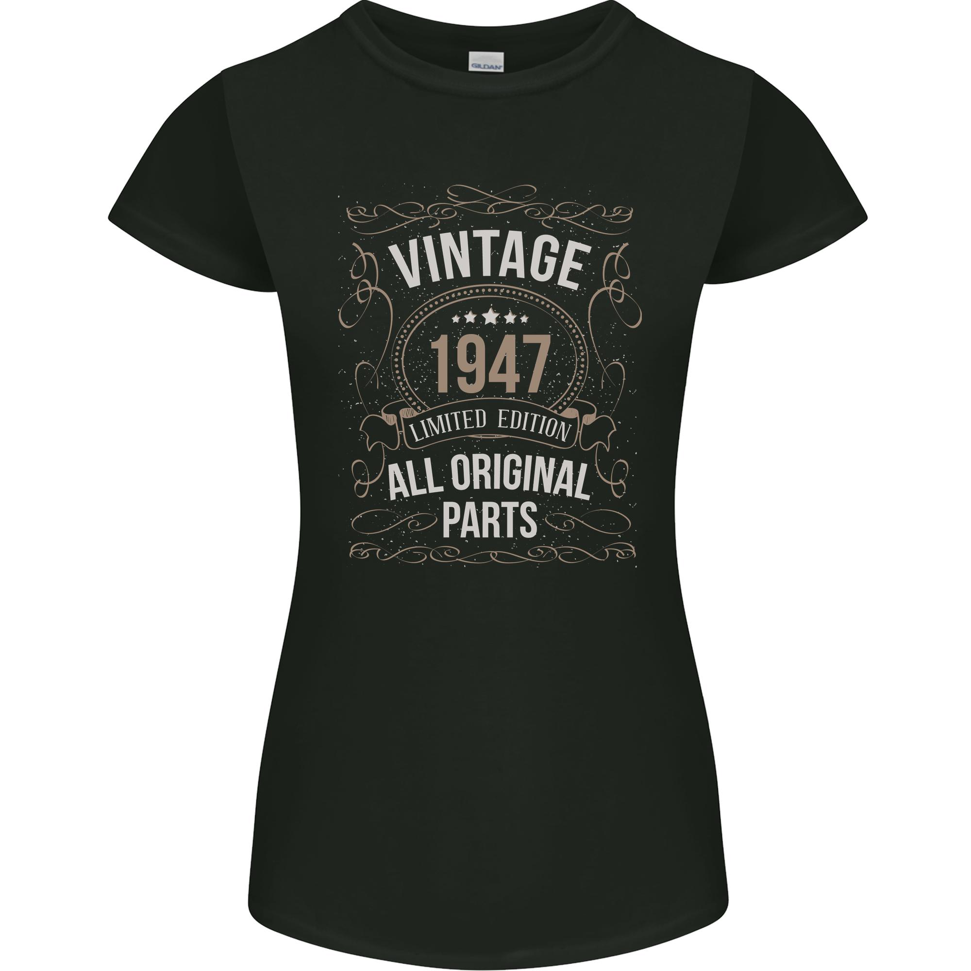 79th Birthday Limited Edition 1947 Unisexs Petite Cut TShirt S