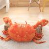 Simulated Large Crab Throw Pillow Plush Toy Doll Hairy Crab Doll Children's Soothing Rag Doll Activity Gift