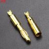 JCD 4pcs New  4mm Plugs Gold Plated Musical Speaker Cable Wire Pin Banana Plug Connectors