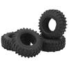 4 Stück RC Crawler Reifen 1,25 Zoll Flexibel Verschleißfest RC Gummi Reifen für SCX24 124 RC Autos