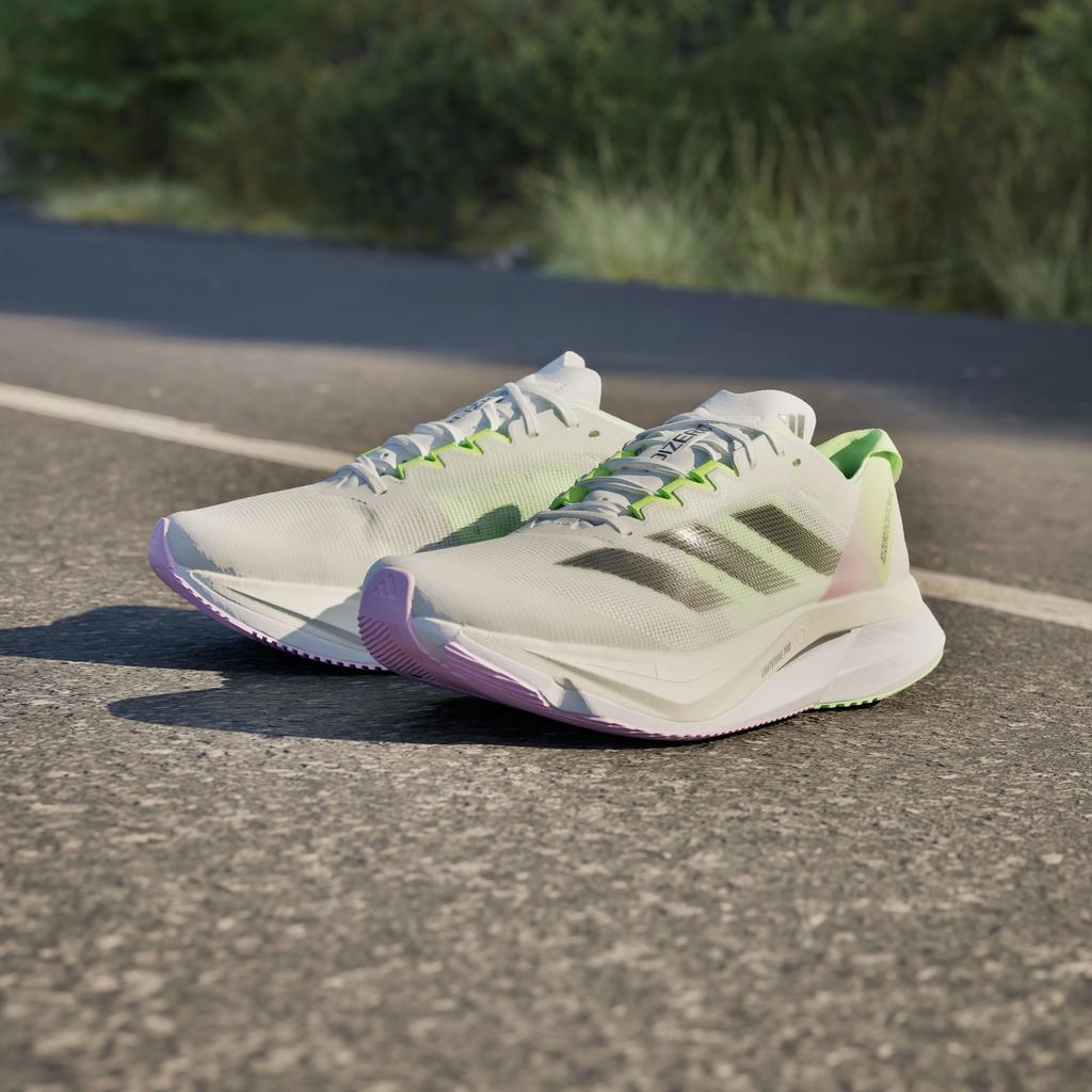 adidas Adizero Boston 12 Cloud White Core Black Green Spark