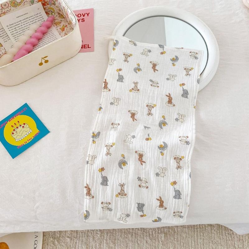 Multifunctional Cotton Burp Towel Stylish Newborn Washcloth Wipe for Babies Perfect for Burping Face Cleansing & Feeding
