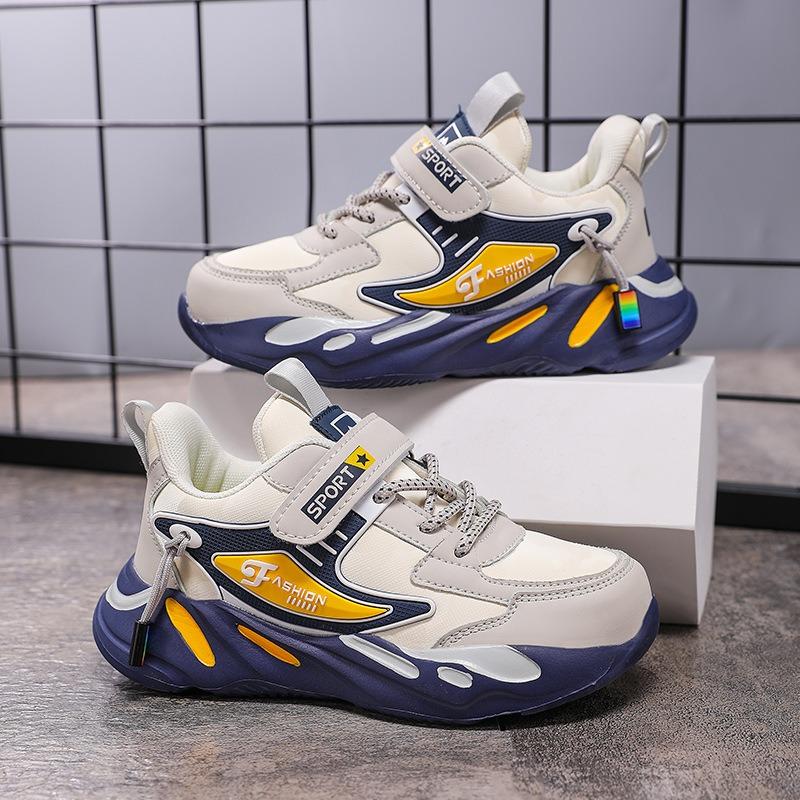 Kids' Sports Shoes Color Block Non-slip Running Breathable Comfortable Sneakers for Boys