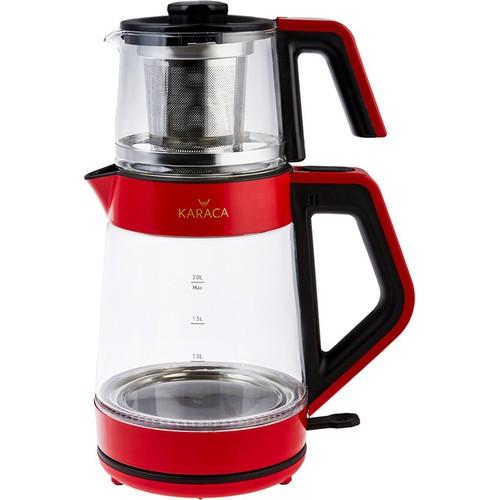 

Karaca Retro Kırmızı Cam Led Işıklı Çay Makinesi