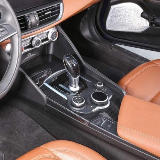 For Alfa Romeo Giulia ABS Center Console Gear Shift Box Frame Trim Cover 2017-19