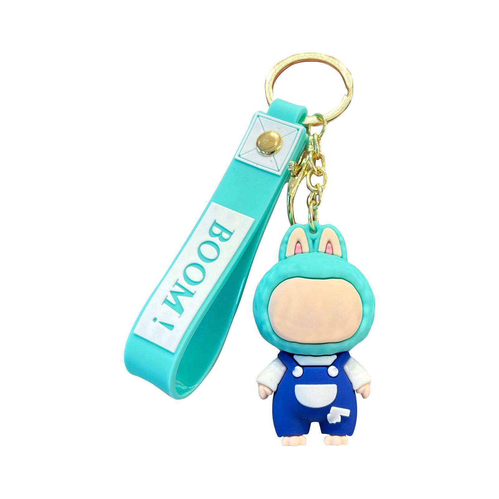 

Брелок для ключей в виде машинки с объемным узором в виде куклы One Size