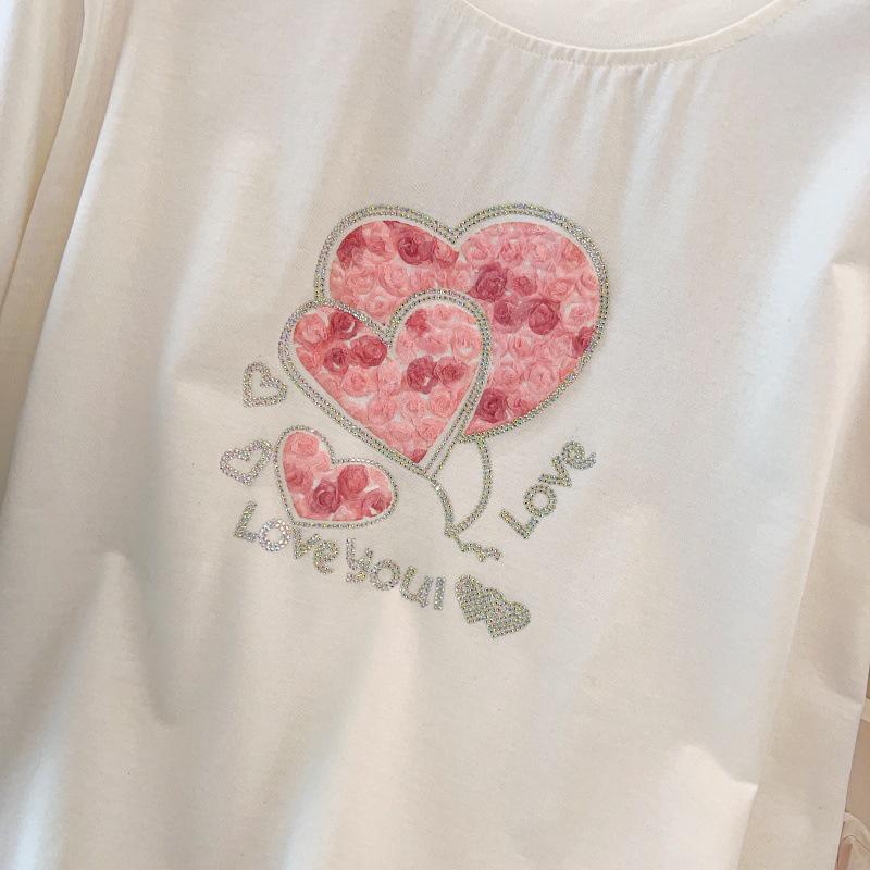 Plus Size Loose Mid-Length Short-Sleeve T-Shirt for Women (200-350 Jin)