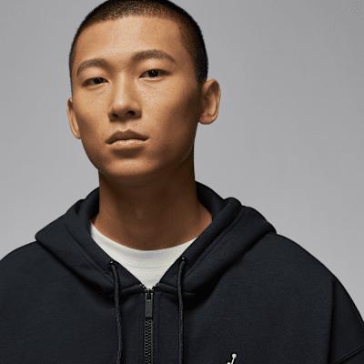 Jordan Brooklyn Fleece SS25 Sweatshirt Men's Black Sail White