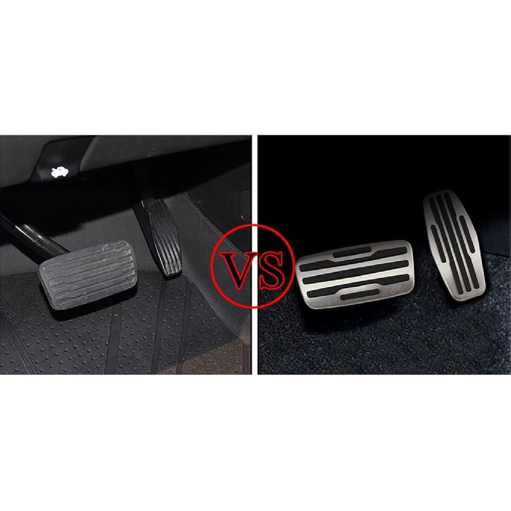 Car Pedals Compatible with Chevrolet Chevy Silverado 1500 2500 3500 2019-2024 Stainless Steel Accelerator Gas Brake Pedal Cover Accessories