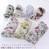 Rose Eyeglass Case with Red Ranunculus Bouquet Design and Made in Hard Case Redouté Cloth, Japan,