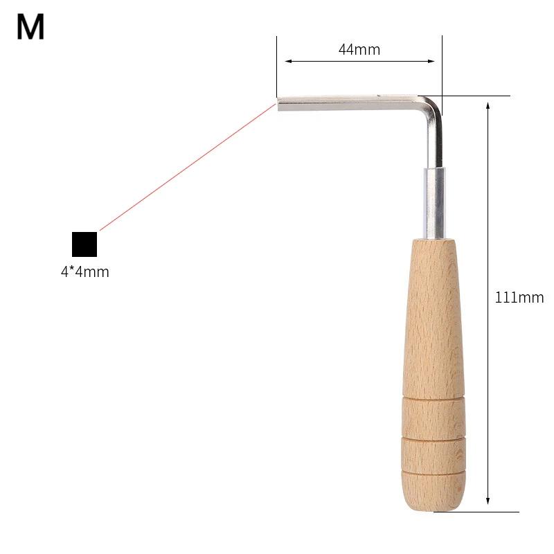 Guitar Wrench Hexagon Adjusting Rod Solid Wood Handle Guitar Fingerboard Pitch Adjustment Tool Musical Instrument Accessories1PC