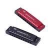 10-gats Mondharmonica Toonsoort C, Blues Harp met Opbergkoffer, Professionele Mondharmonica voor Beginnende Studenten Kinderen