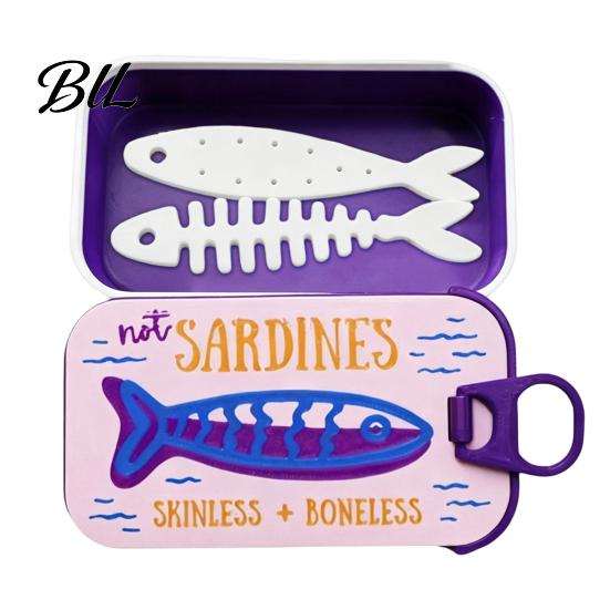 Retro Sardine Can Jewelry Box Storage Box, Portable Anti-tangle Travel Case, Plastic Case Lightweight Organizer for Necklaces And Earrings Earring