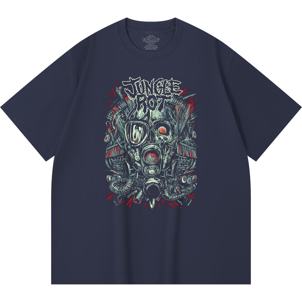 T-shirt Heavy Metal 100% Cotone 230 Gsm Stampa Band Rock Musica Popolare Unisex T-shirt Pesante in Cotone