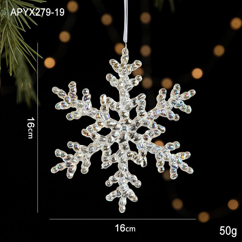 Colorful Acrylic Ice Crystal Christmas Tree Ornaments