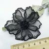 10 Stück 6,5 cm breite Blumen-Spitzen-Stickerei-Aufnäher Stickerei-Detail Doppellagige Stickerei Spitze Blumen Kleid Dekoration