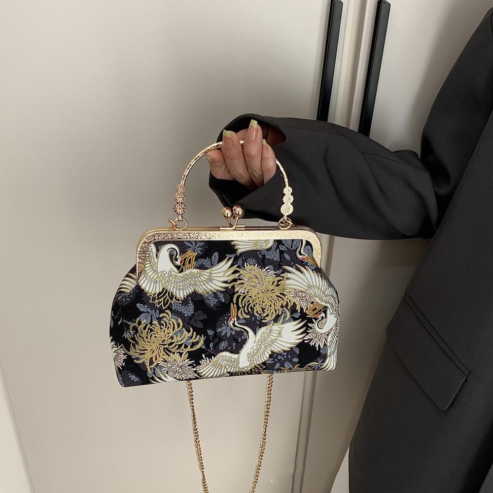 Chinese Style Embroidery Crossbody Bag Patchwork National Style Bags for Women Hasp Simple Fashion Women's Handbags