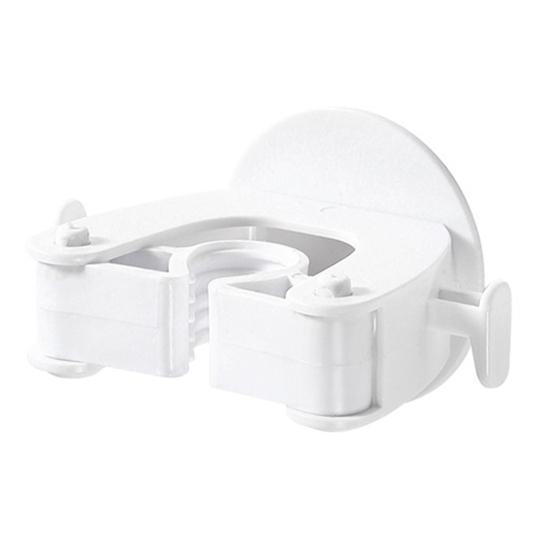 

1 комплект, противоскользящая текстура, АБС-пластик, экологически чистый, компактный, настенный, пробойник, бесплатный крючок, подвесная стойка, держатель для метлы белый