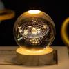 3D Crystal Ball LED Night Light Romantic Gift For Couples Friend Heartfelt Bedside Table Decor Luminous Creative Home Decoration