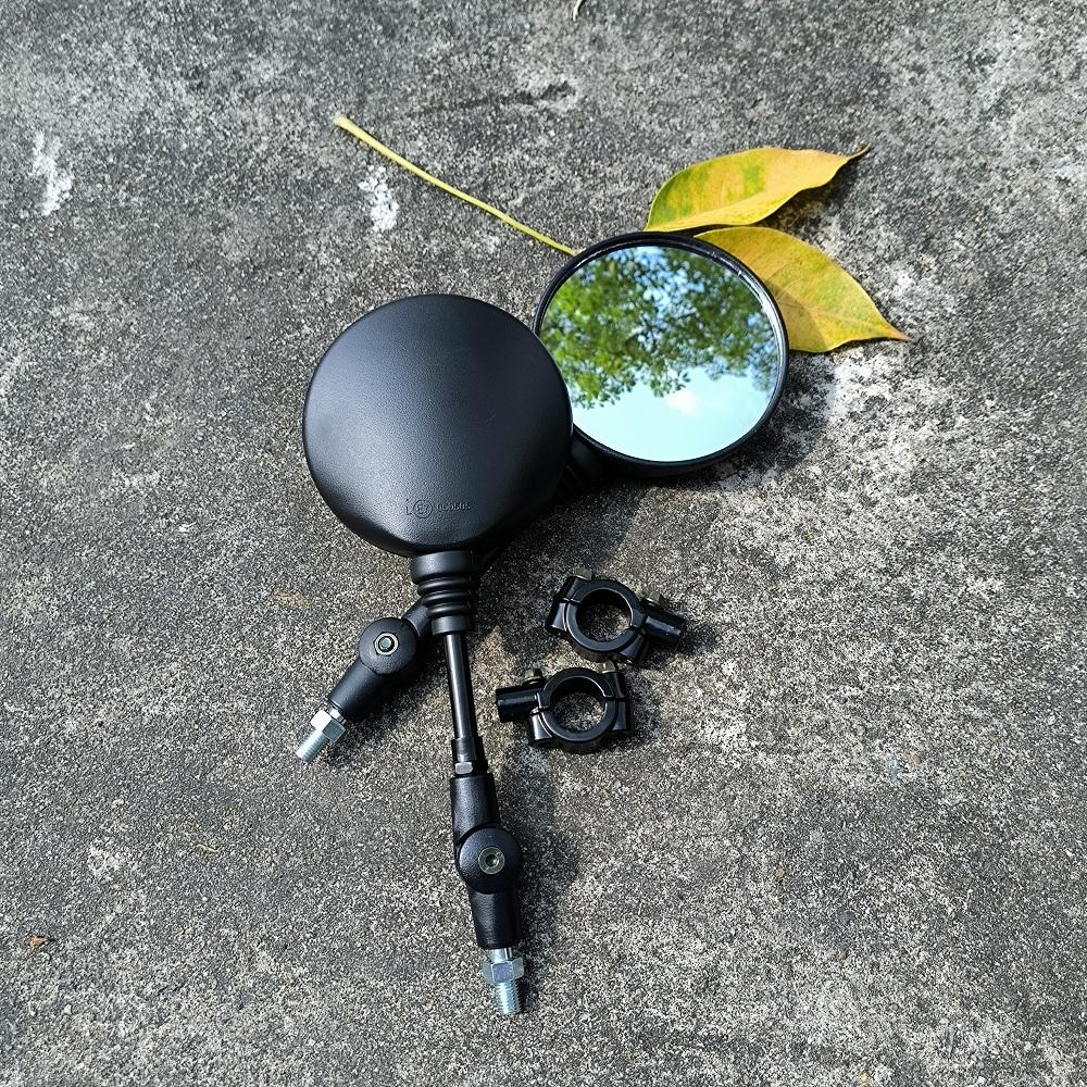 Foldable Motorcycle Rearview Mirror Round 10MM Scooter E-Bike Rear View Mirrors Back Side Convex Mirror for KTM KLX