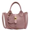 Stylish and simple solid color texture large capacity shoulder bag women's new portable messenger bag commuter bag